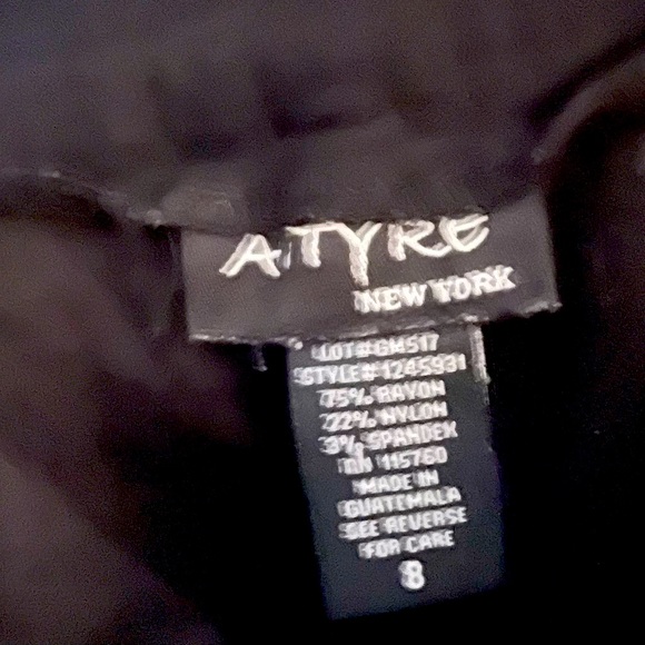 ATYRE Fun & Flirty Black stretchy Mini SKORT Size 8 - Picture 4 of 4